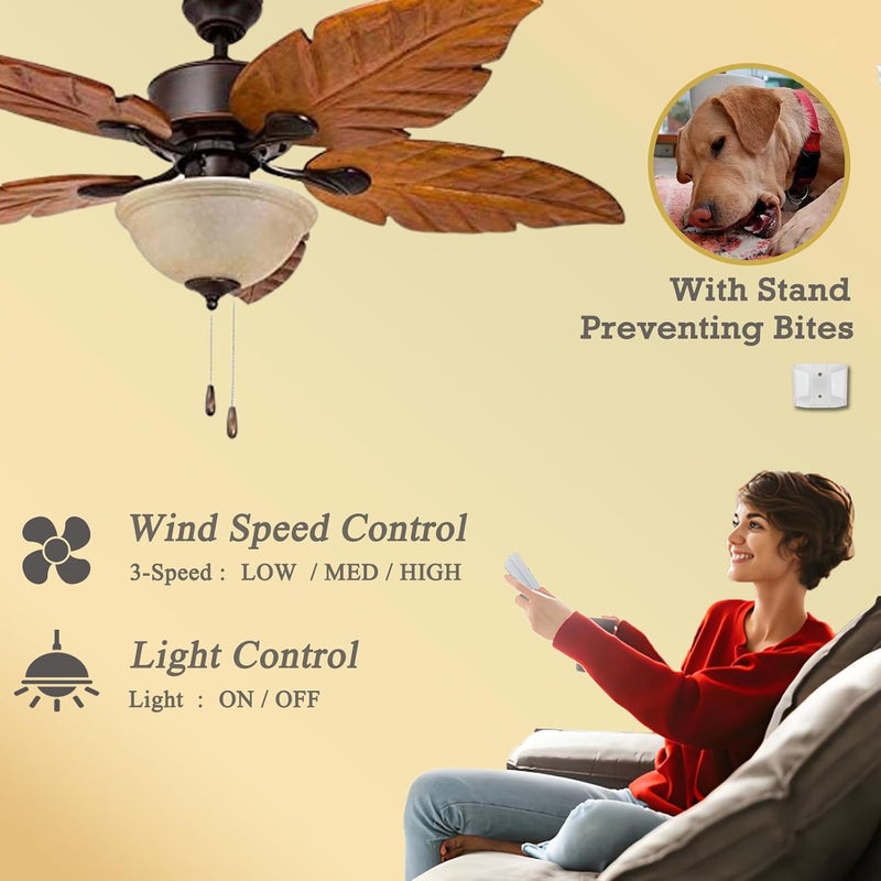 CeilingBreeze Universal Ceiling Fan Remote Control Kit Replacement for Harbor Breeze Hampton Bay Litex Hunter, 3-Speed Light Control with FAN28R Receiver, Replace FAN-53T 2AAZPFAN53T KUJCE9103 UC7030T 11T - Image 2